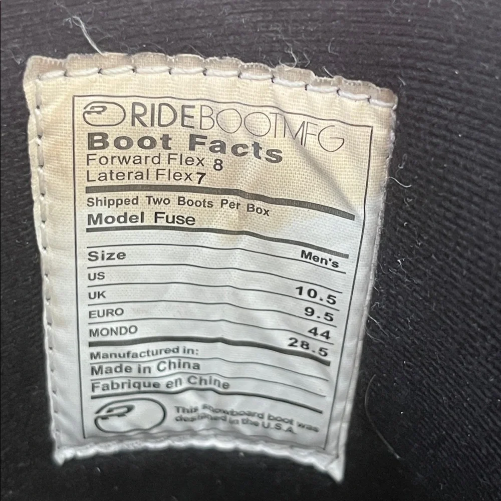 Ride Fuse R7 Snowboarding Boots